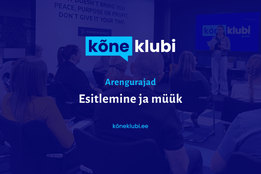 Kõneklubi – Avaliku esinemise kursused: Esitlemine ja müük