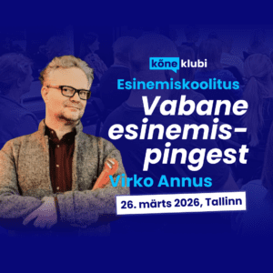 Avaliku esinemise koolitus "Vabane esinemispingest" – Virko Annus